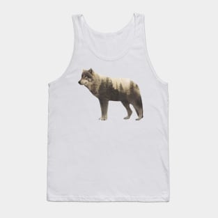 Wolf - Double Exposure Tank Top